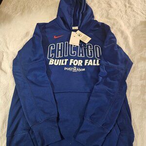 NWT Chicago Cubs Nike Men's Medium 2025 Postseason Authentic Hoodie $100 MSRP